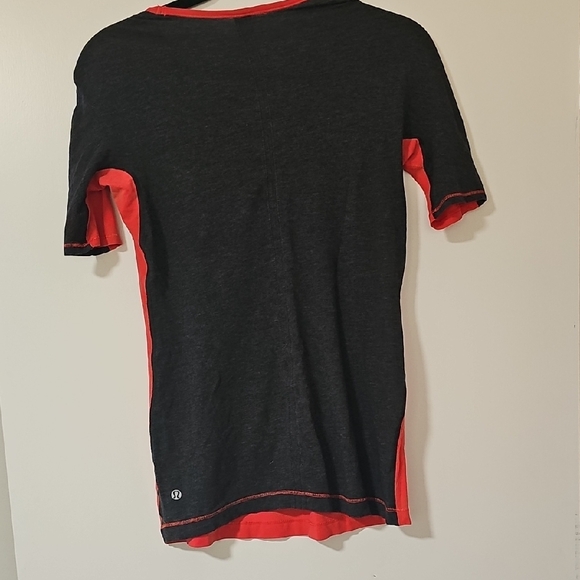 lululemon athletica Red and Black Short Sleeve Tee - Picture 3 of 4